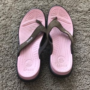 Crocs flip flops